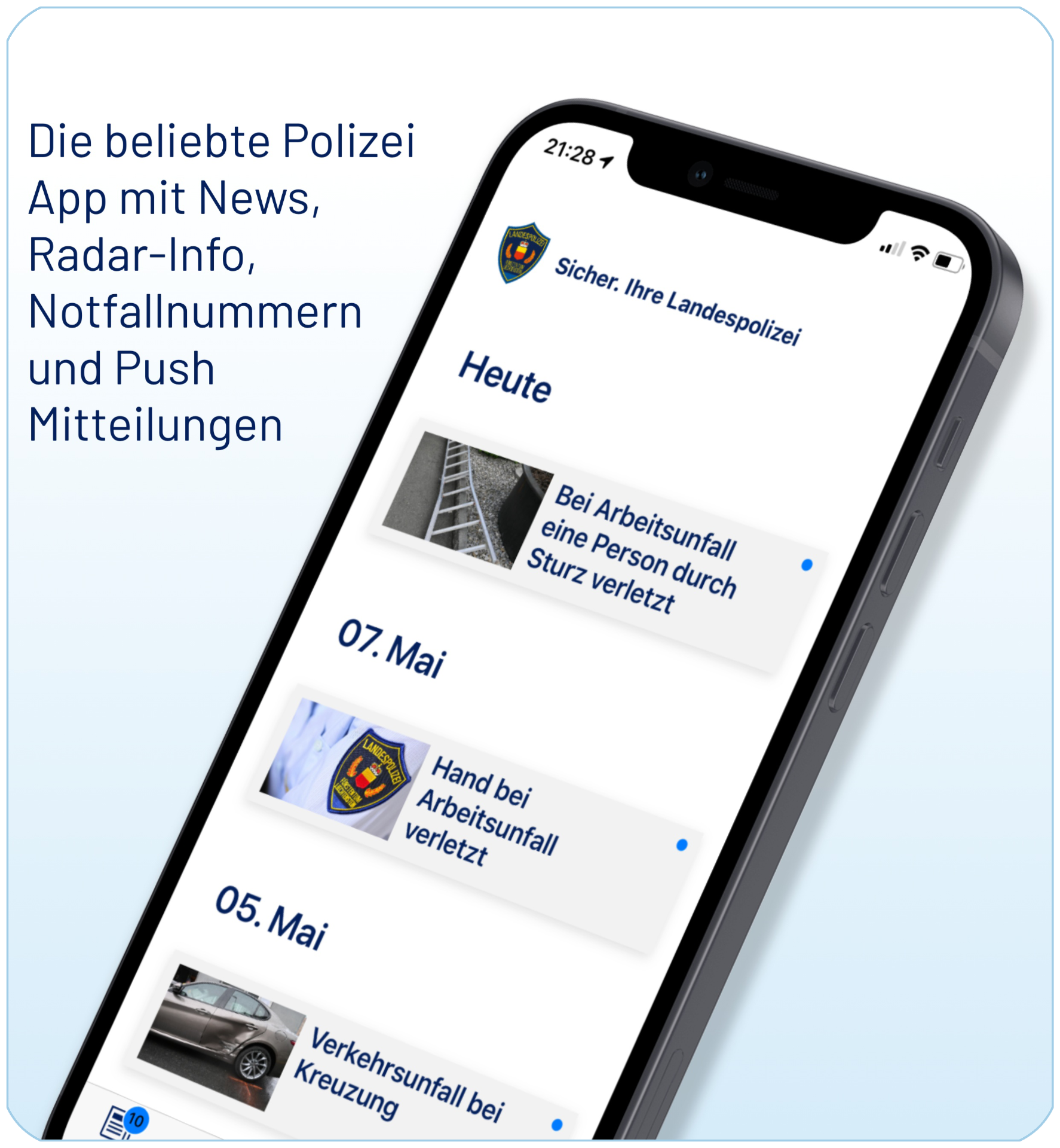 Landespolizei App für iOS
